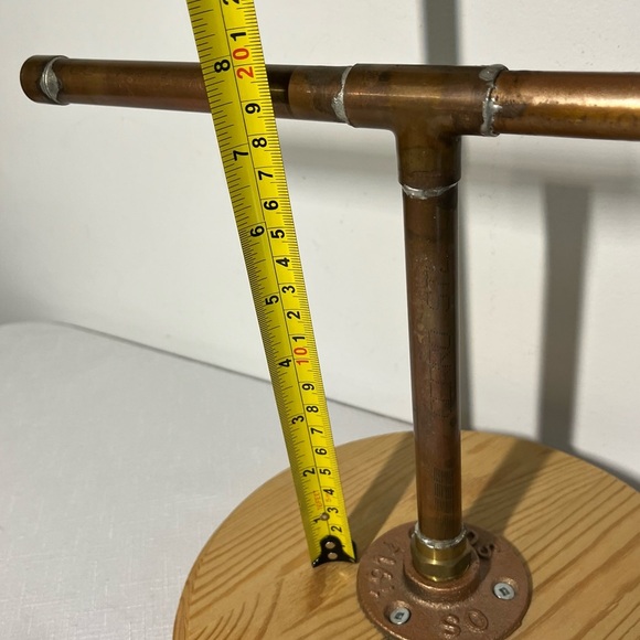 steampunk copper pipe Towel Holder or jewelry holder - Picture 5 of 7